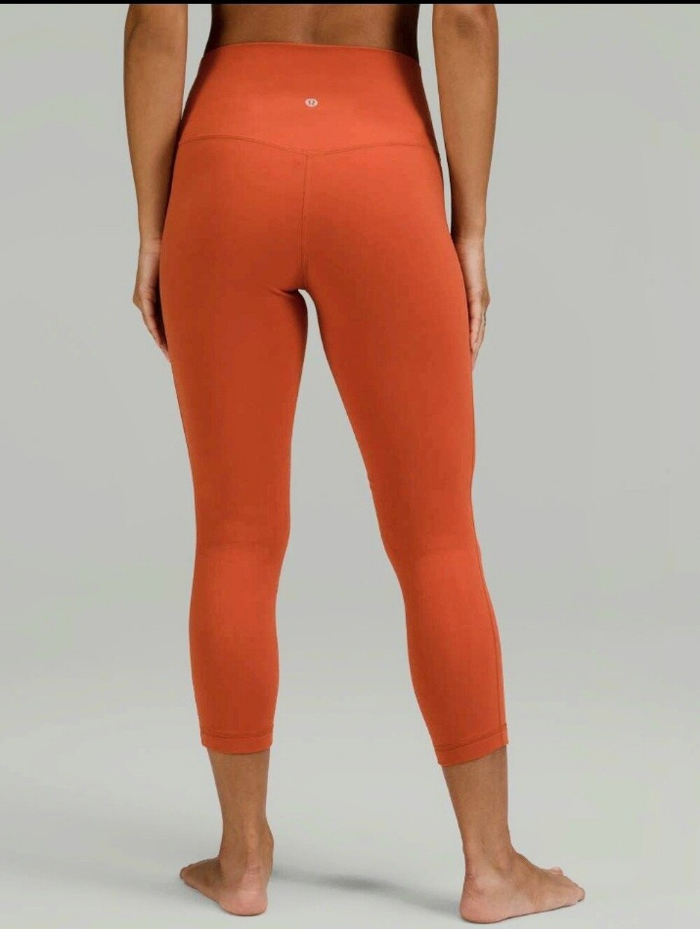 Lululemon Align High Rise Crop Capri Leggings 23", Canyon Orange, Sz 4